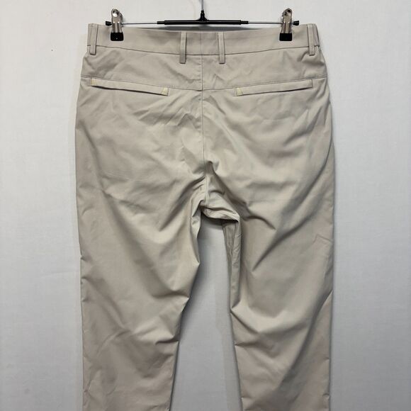 Jack Archer Men Jetsetter Pants Size 33x30 Stone Performance Golf Chino C056 -6 - Picture 15 of 16